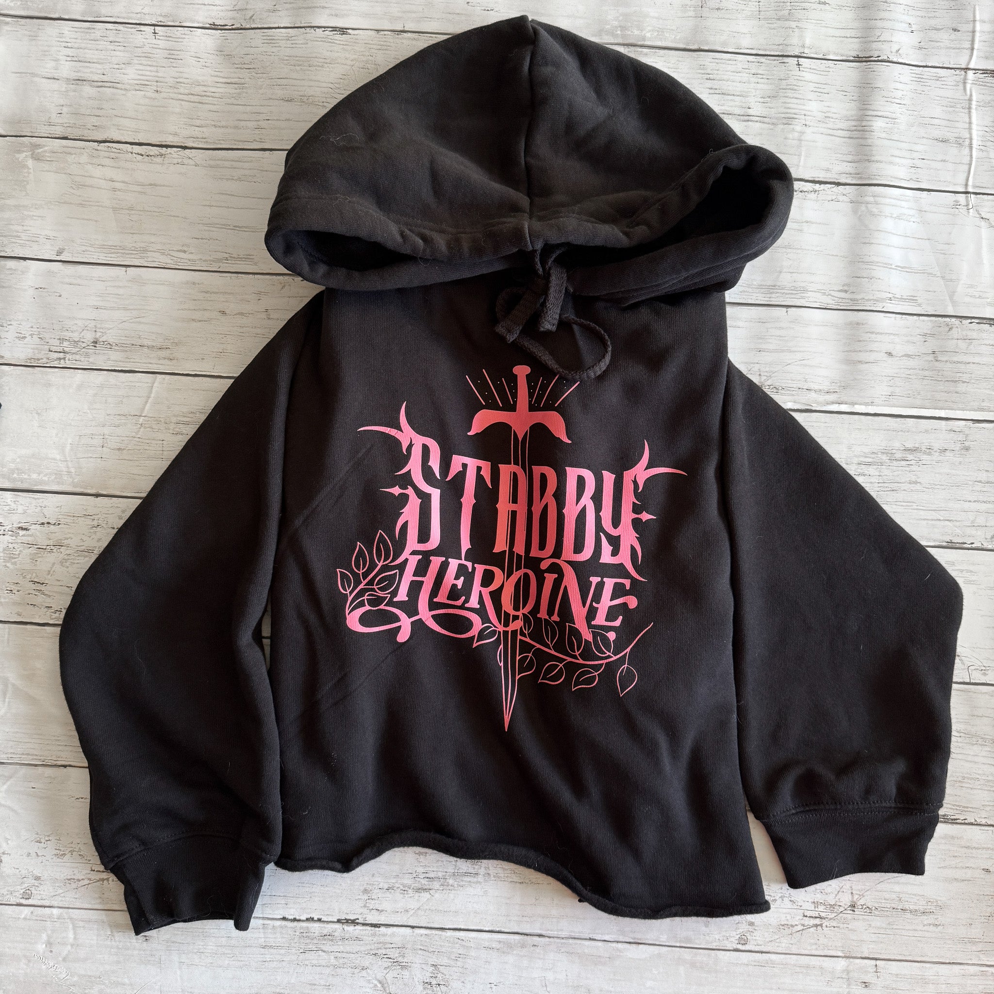 Stabby Heroine Crop Hoodie