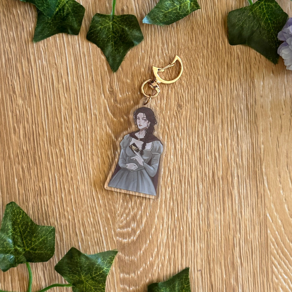 Elspeth Spindle Acrylic Keychain