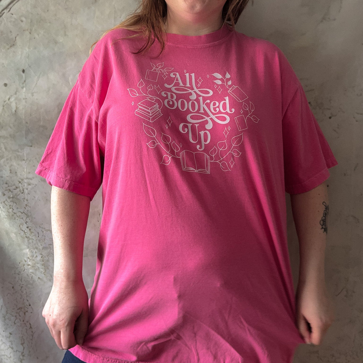 All Booked Up Crunchberry Comfort Color Tee [Sample]