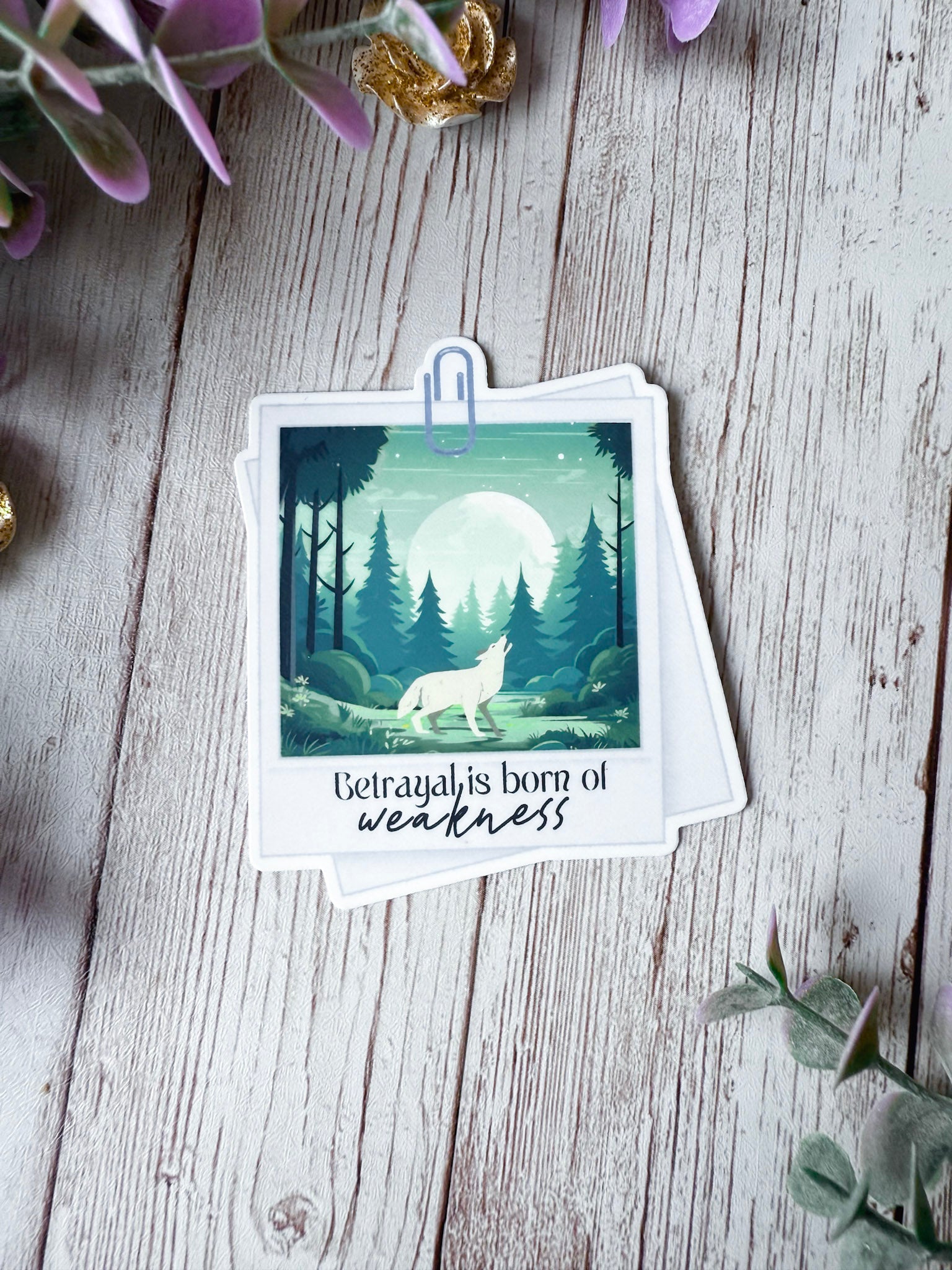 Betrayal is Born of Weakness Sticker | Bride