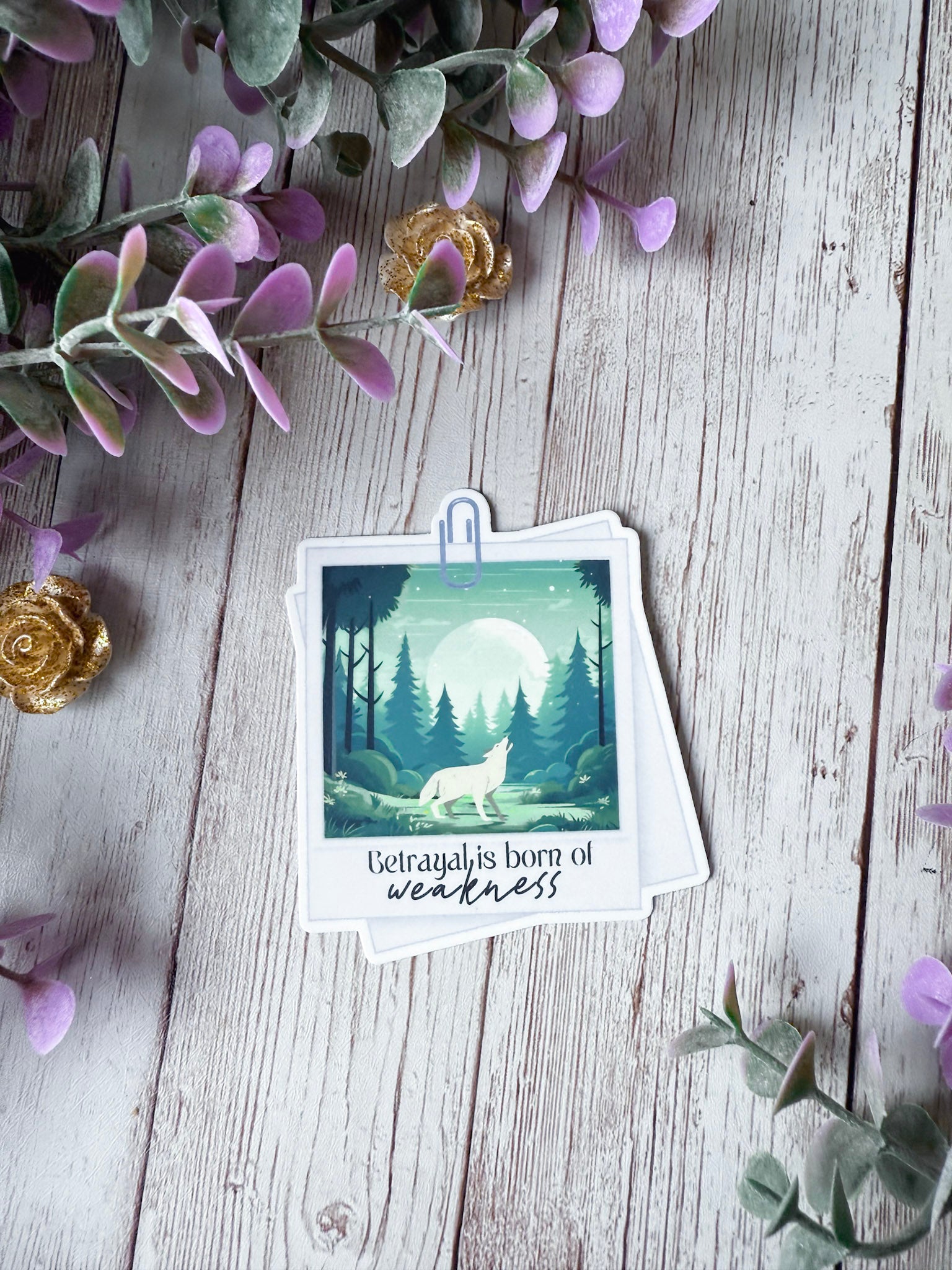 Betrayal is Born of Weakness Sticker