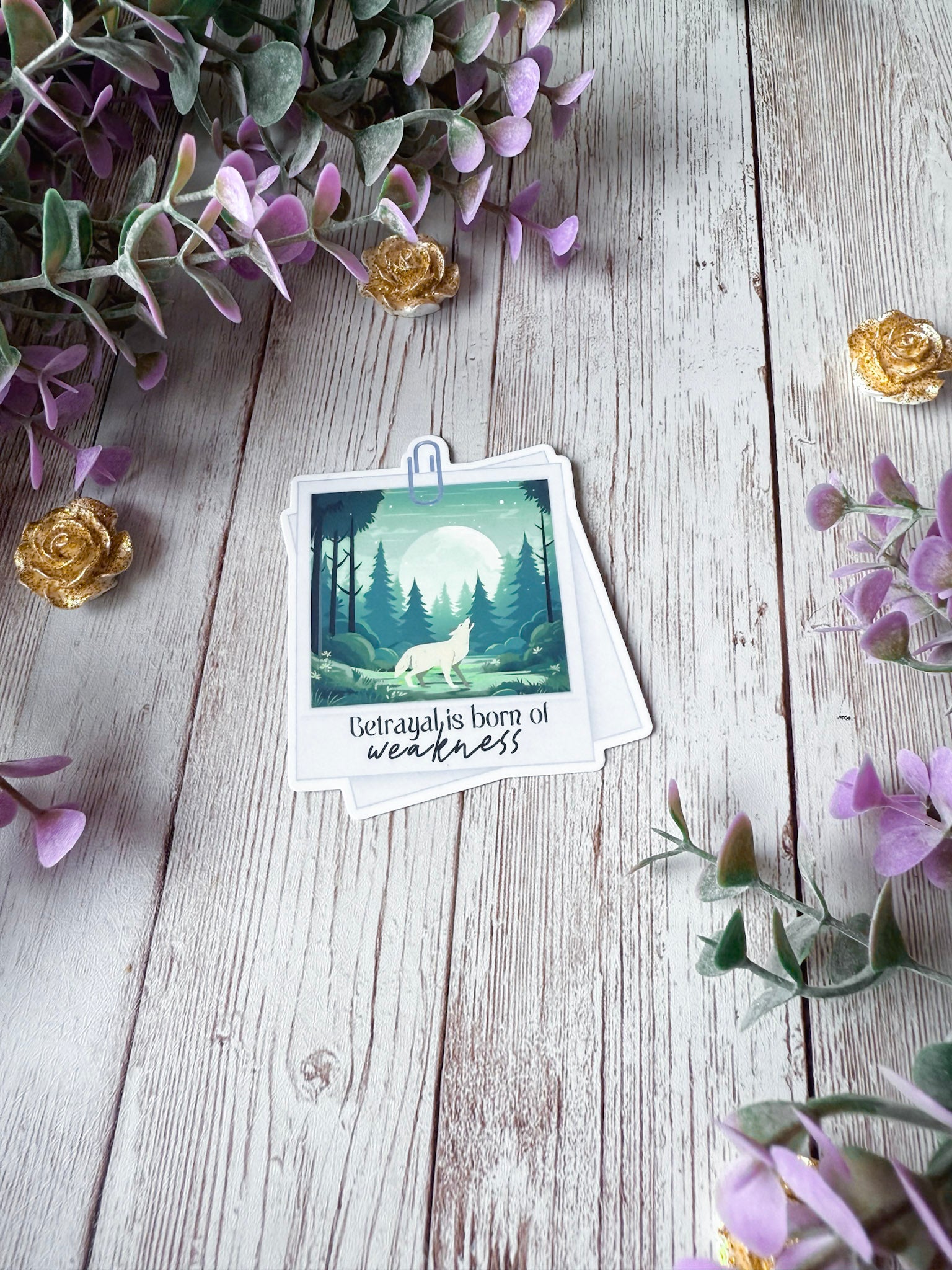 Betrayal is Born of Weakness Sticker | Bride