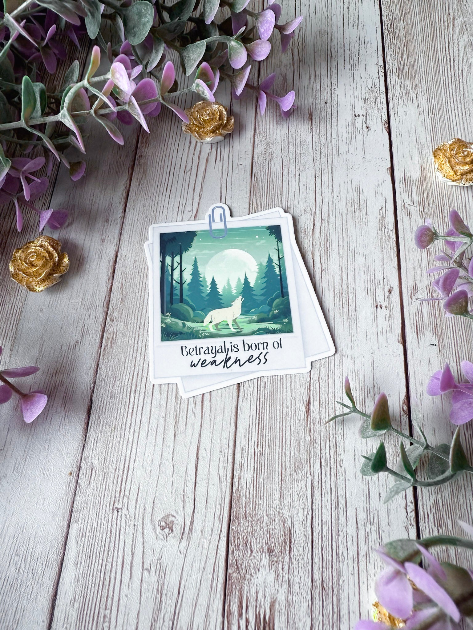 Betrayal is Born of Weakness Sticker | Bride