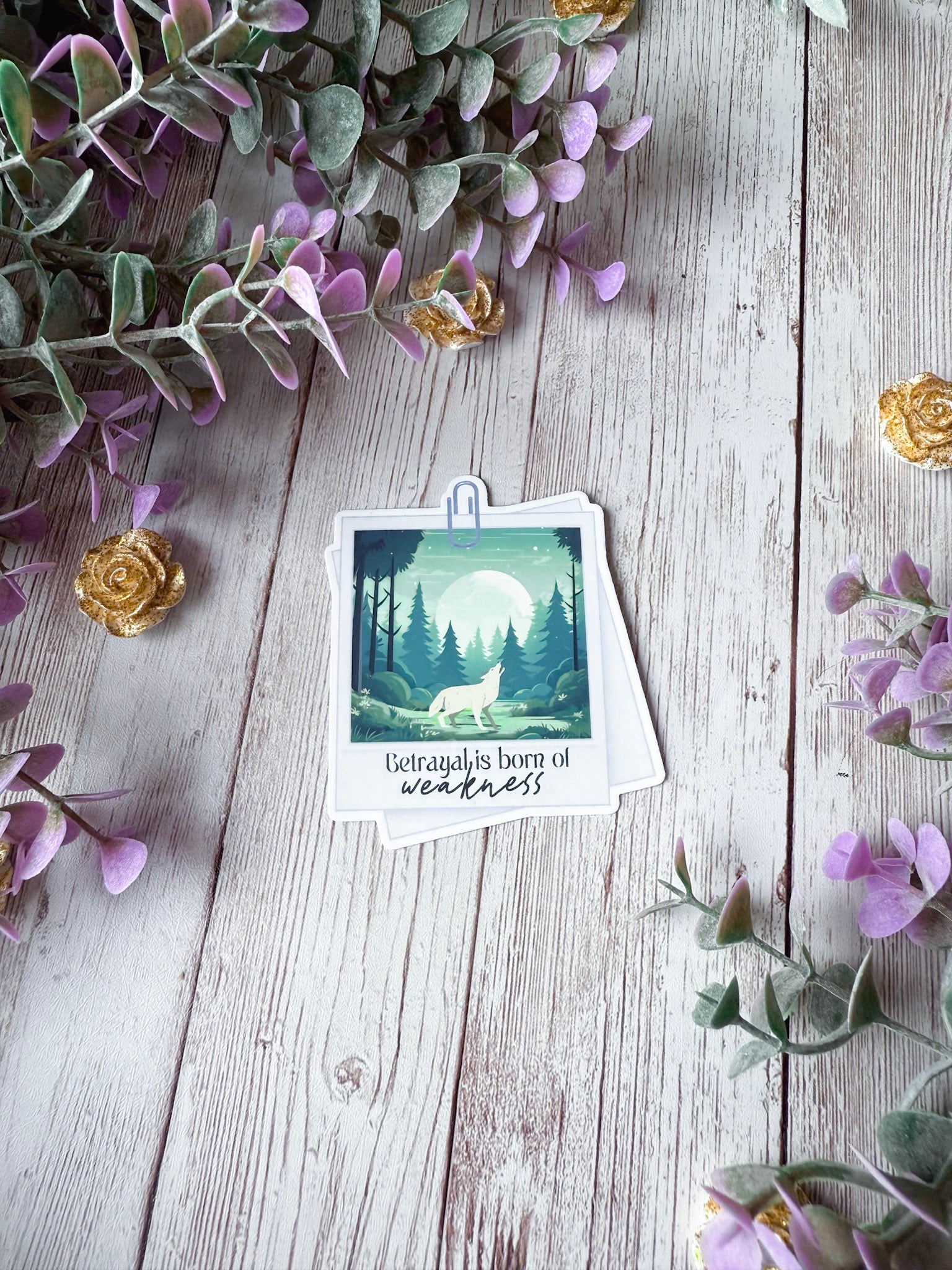 Betrayal is Born of Weakness Sticker | Bride