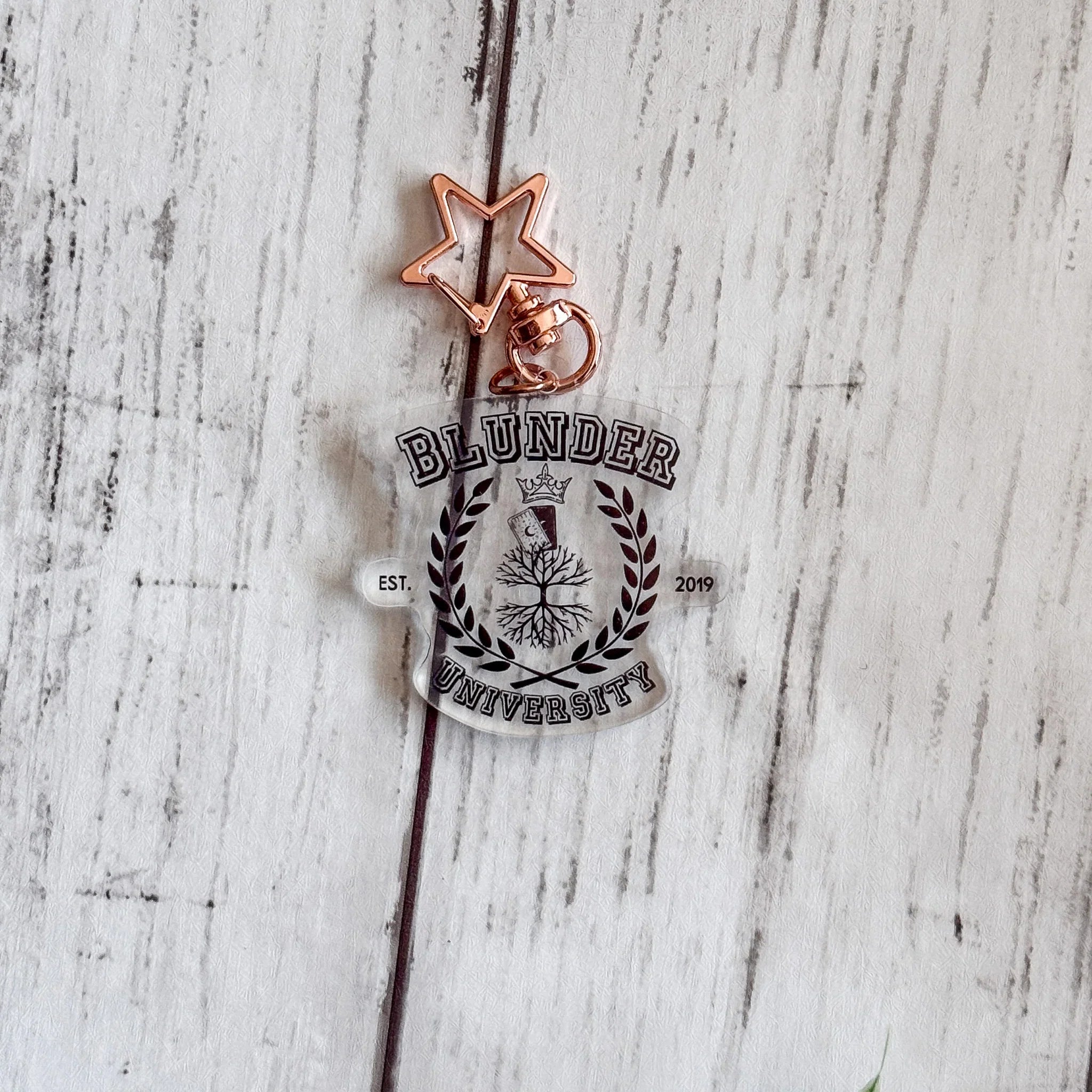 Blunder University Acrylic Keychain