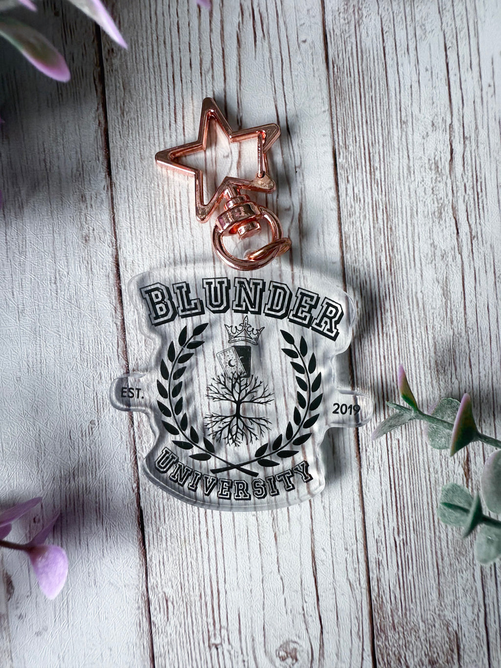 Blunder University Acrylic Keychain