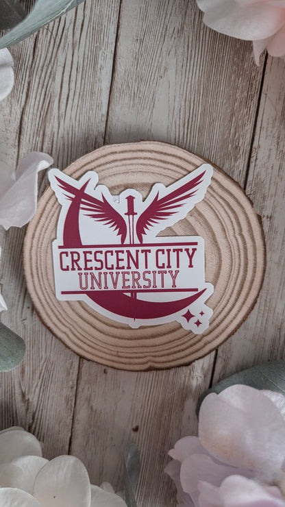 Crescent City University Sticker | Crescent City