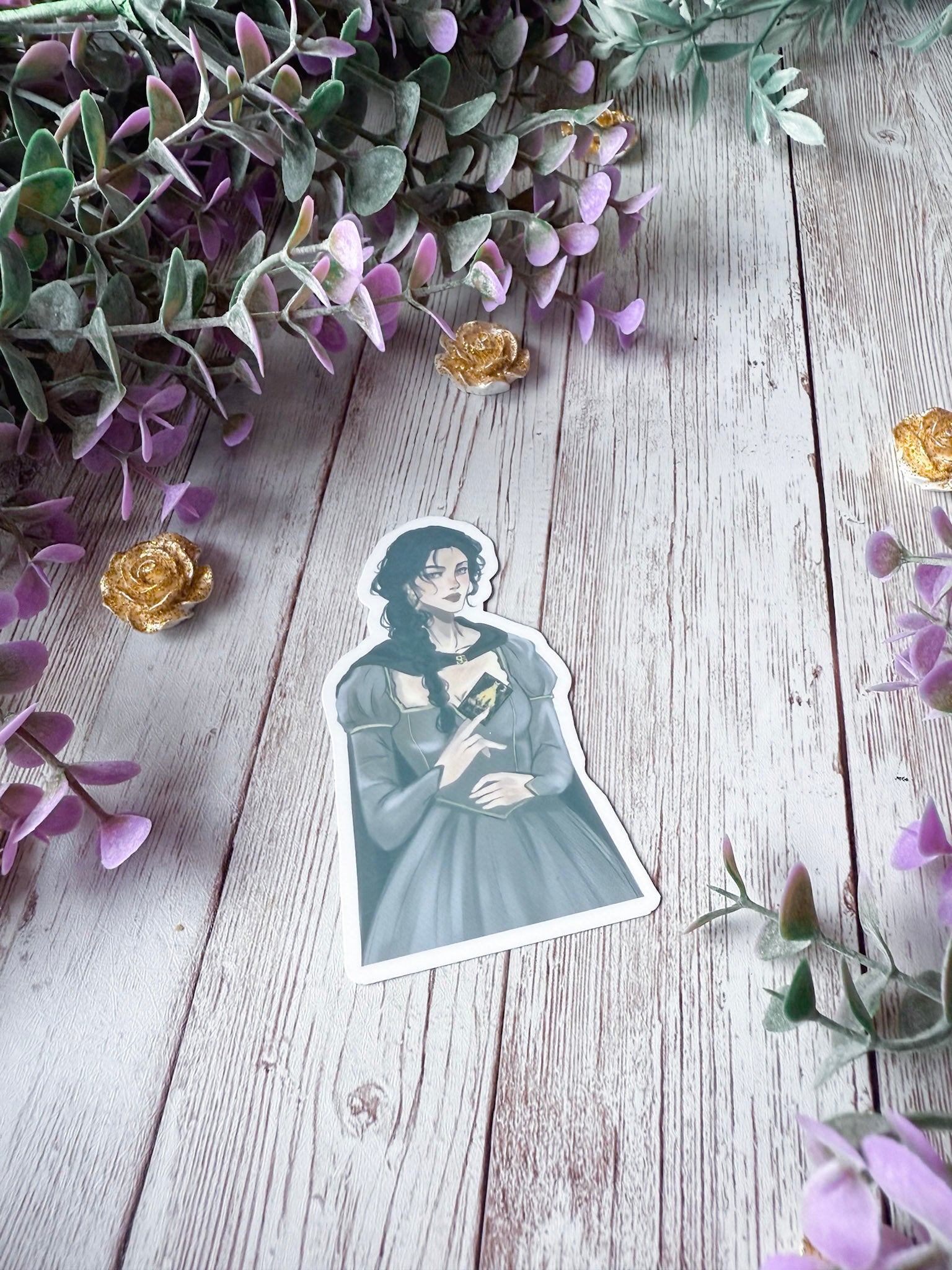 Elspeth Spindle Sticker | One Dark Window