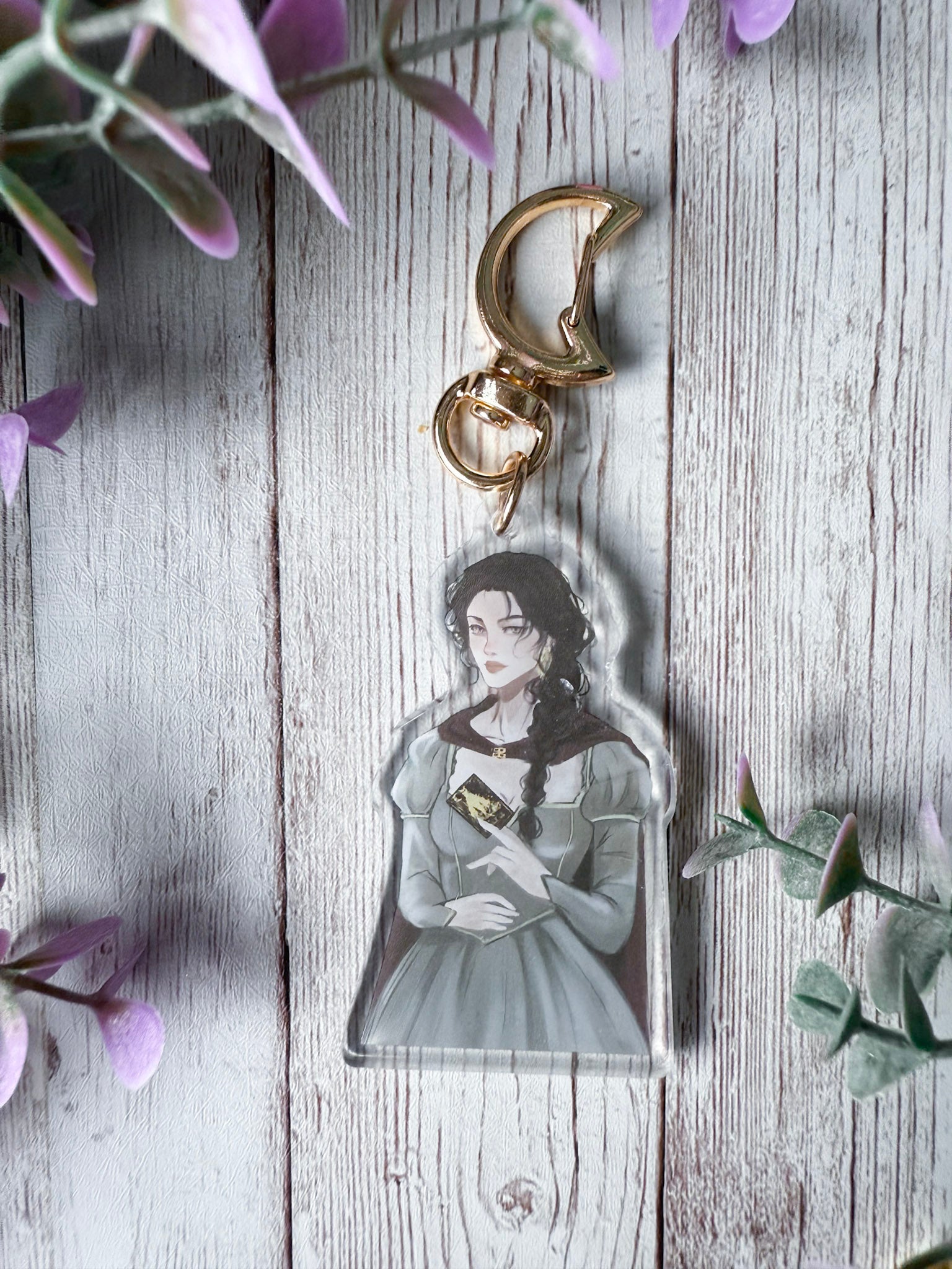 Elspeth Spindle Acrylic Keychain
