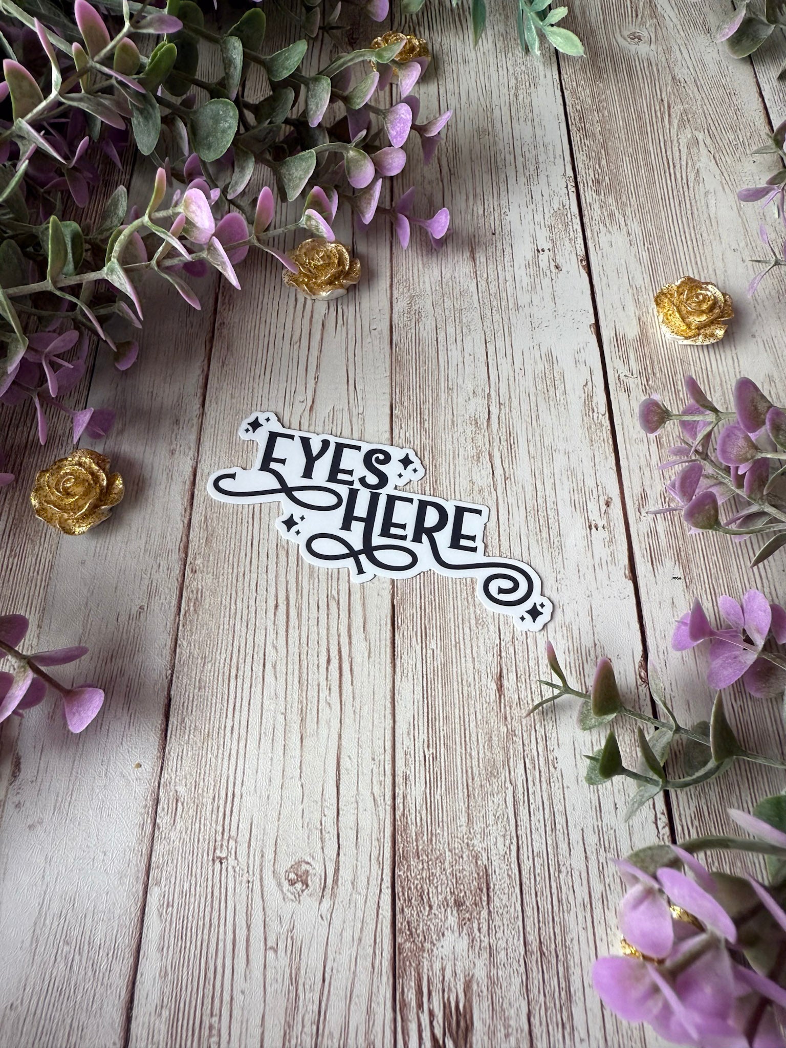 Eyes Here Sticker