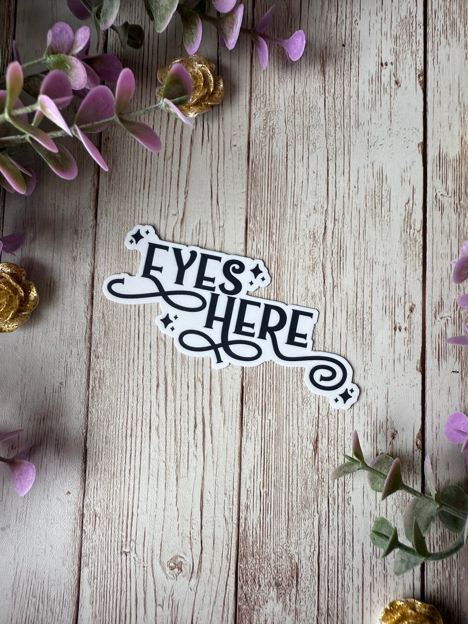 Eyes Here Sticker