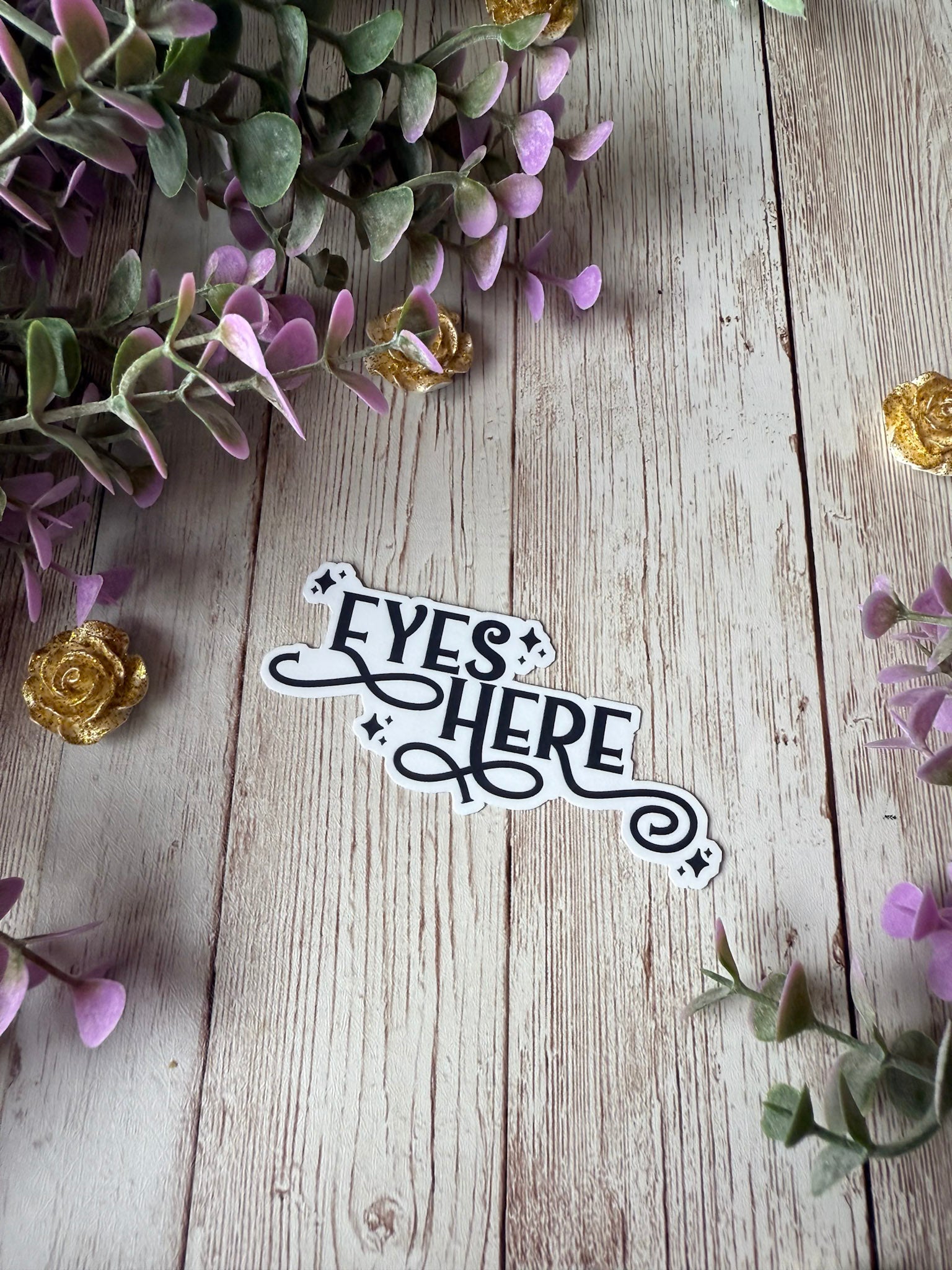 Eyes Here Sticker