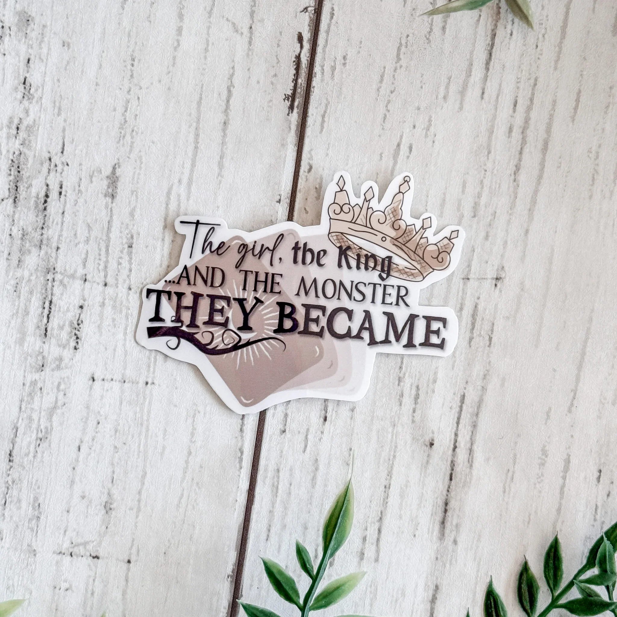 The Girl, The King, and the Monster They Became Sticker