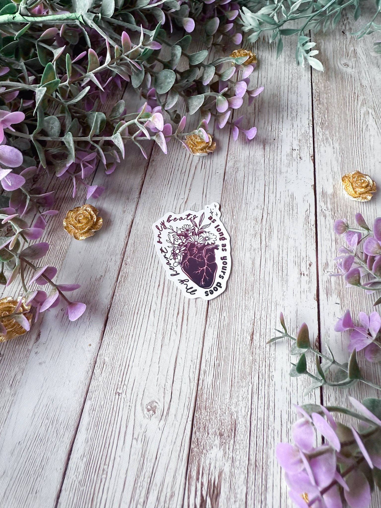 My Heart Only Beats Sticker | Fourth Wing