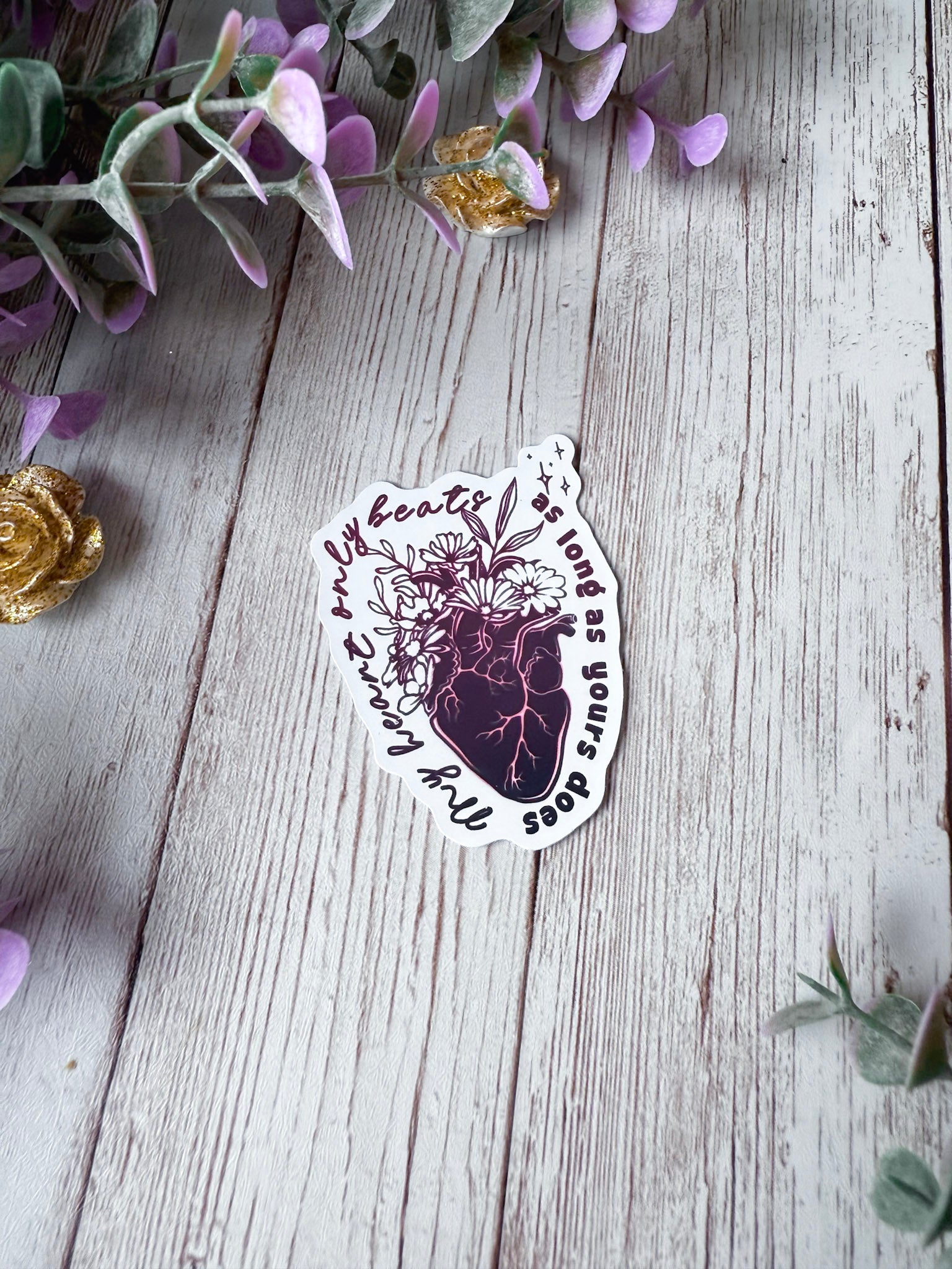 My Heart Only Beats Sticker | Fourth Wing
