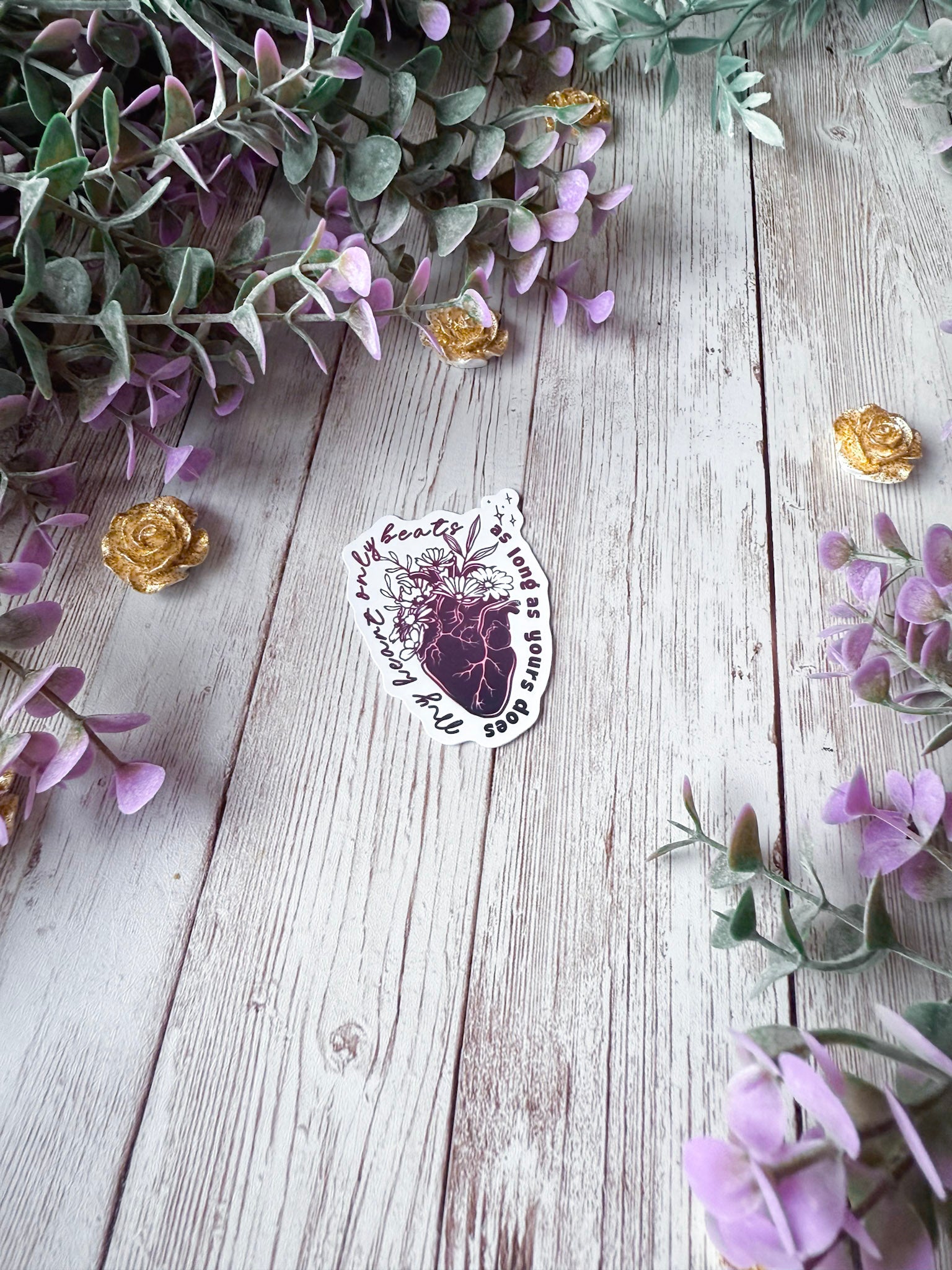 My Heart Only Beats Sticker | Fourth Wing