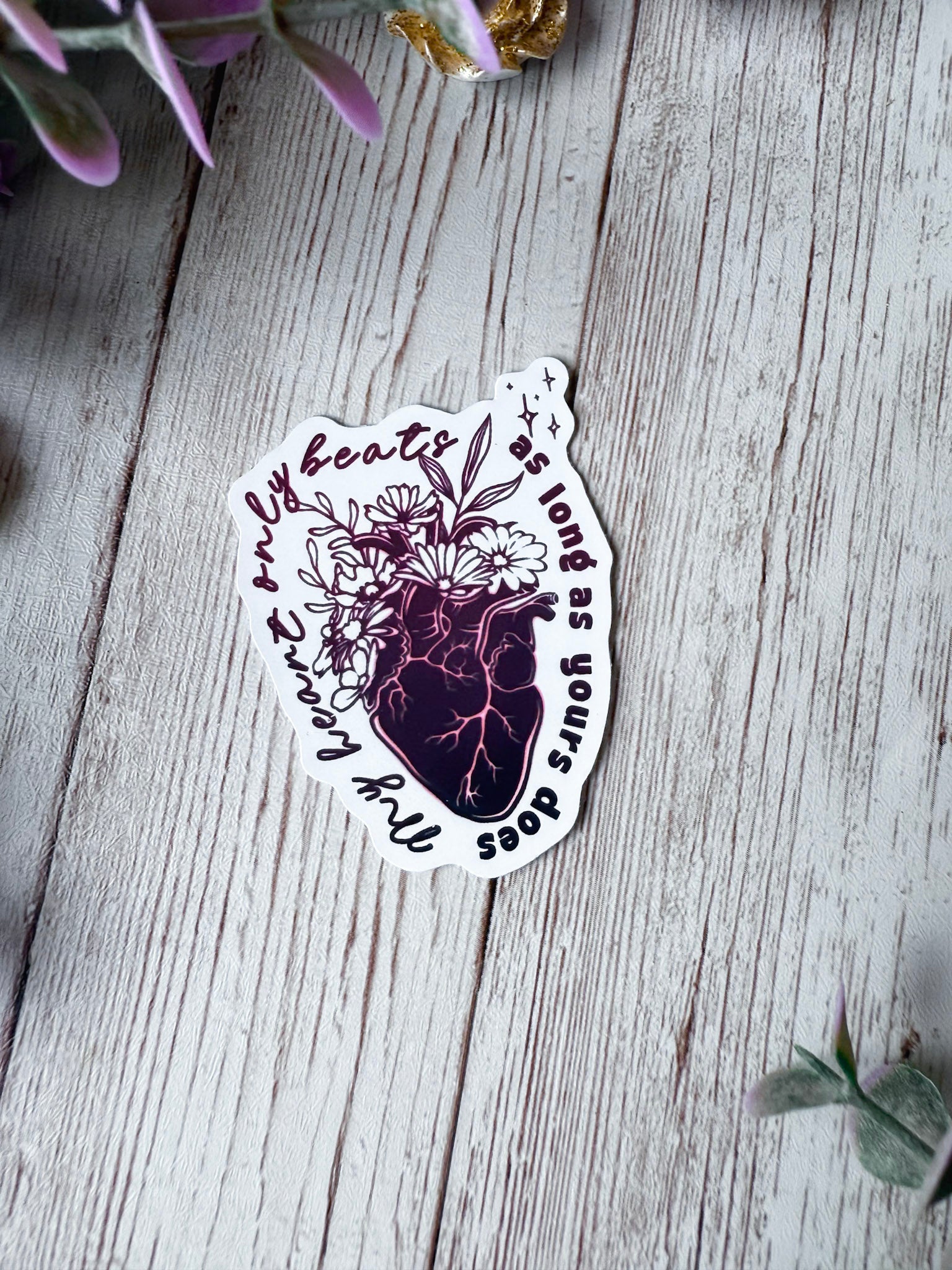My Heart Only Beats Sticker | Fourth Wing