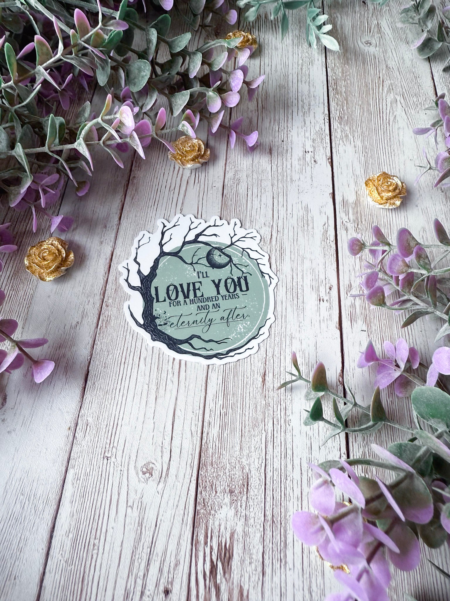 I'll Love You For A Hundred Years Sticker | One Dark Window