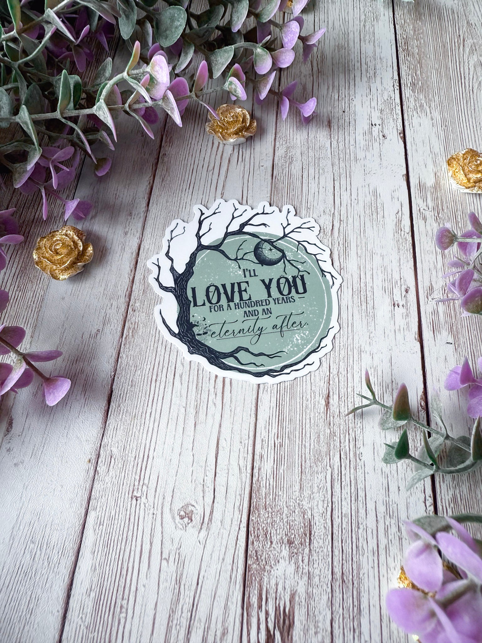 I'll Love You For A Hundred Years Sticker | One Dark Window