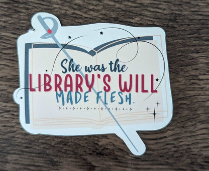 The Library's Will Sticker