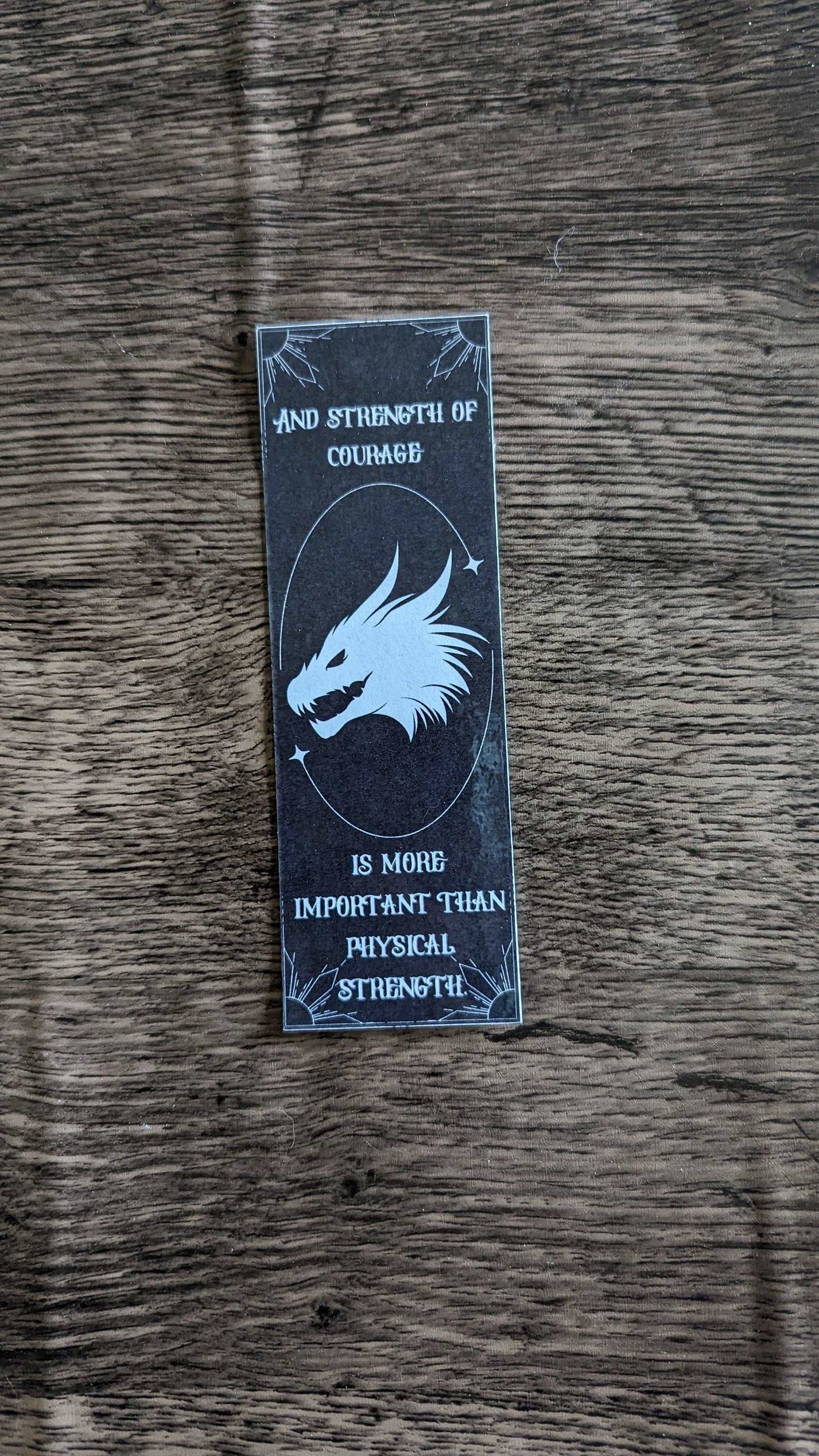 Strength of Courage Fourth Wing Bookmark