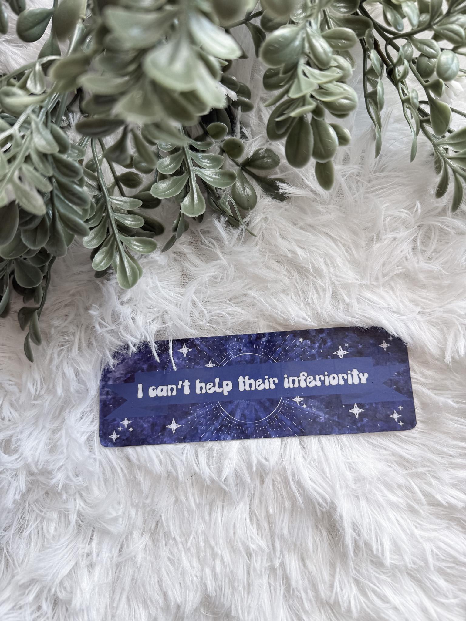 I Can't Help Their Inferiority Bookmark | Fourth Wing | Rebecca Yarros