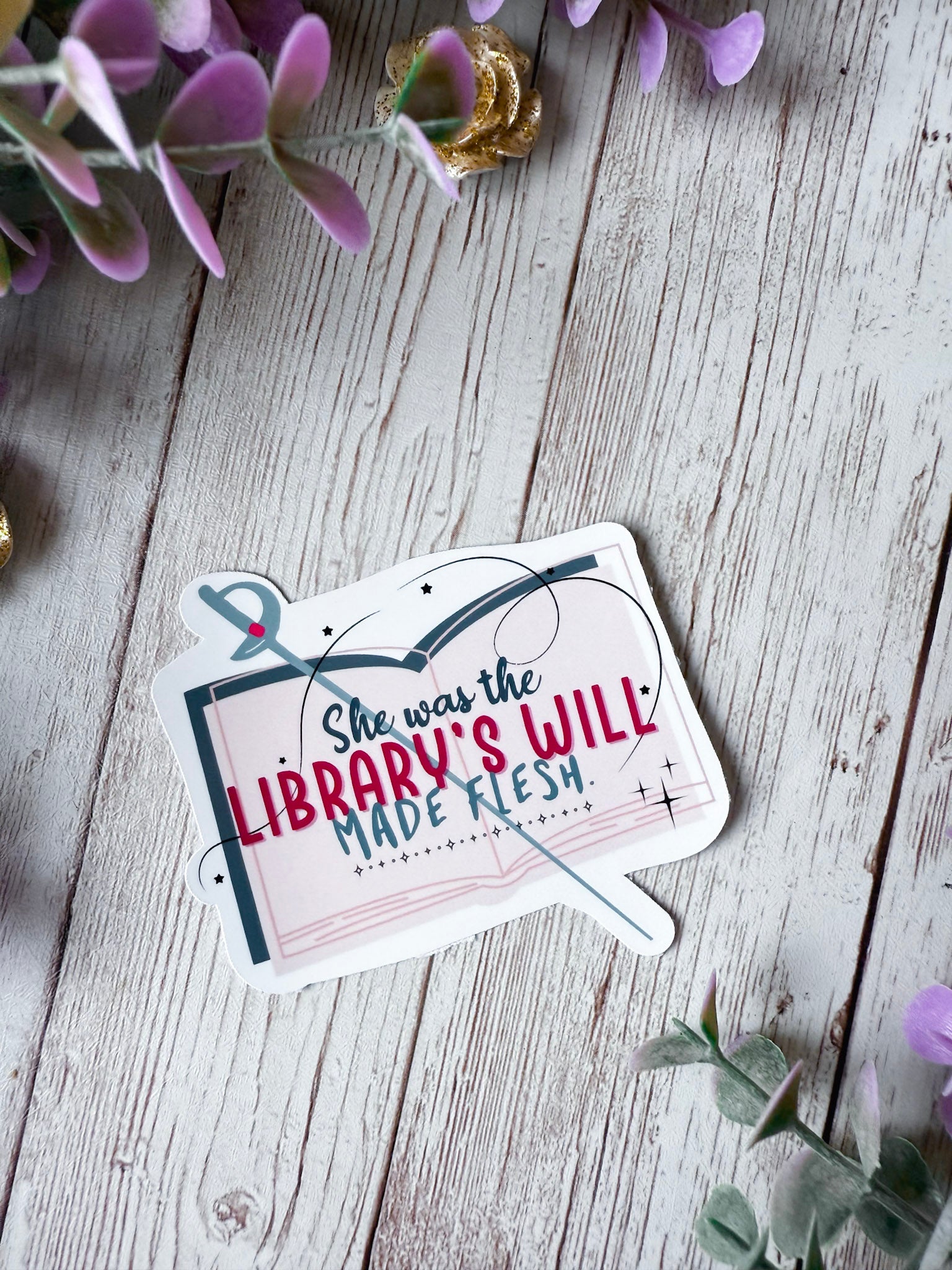 The Library's Will Sticker