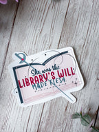 The Library's Will Sticker