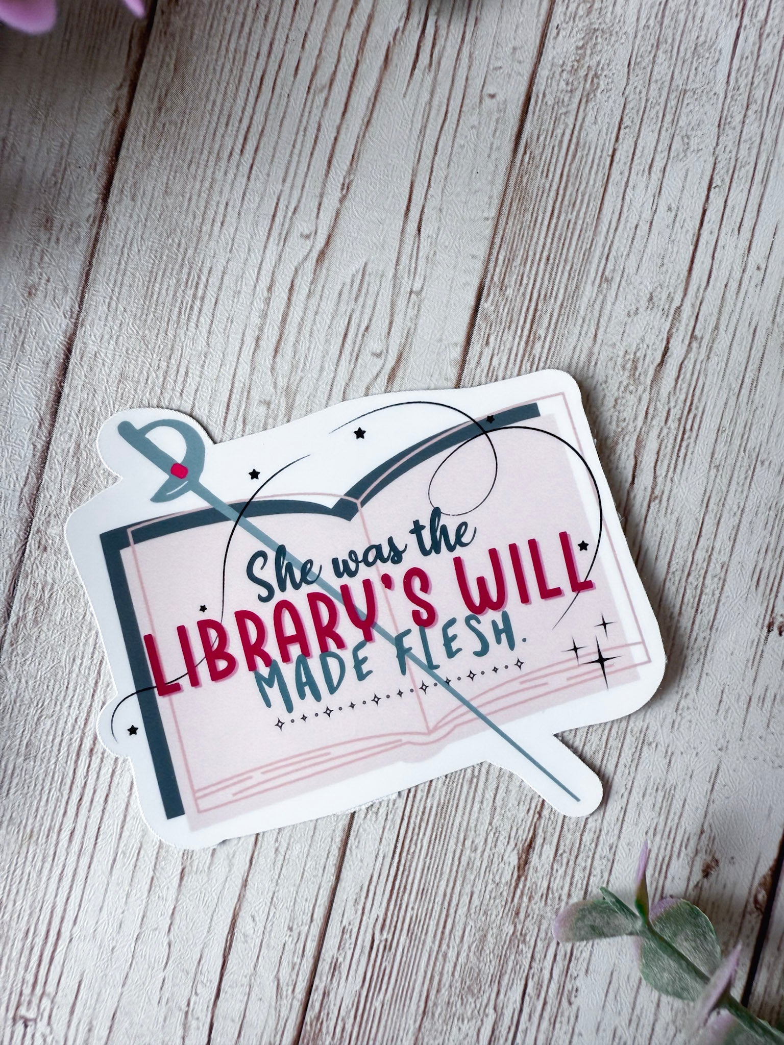 The Library's Will Sticker
