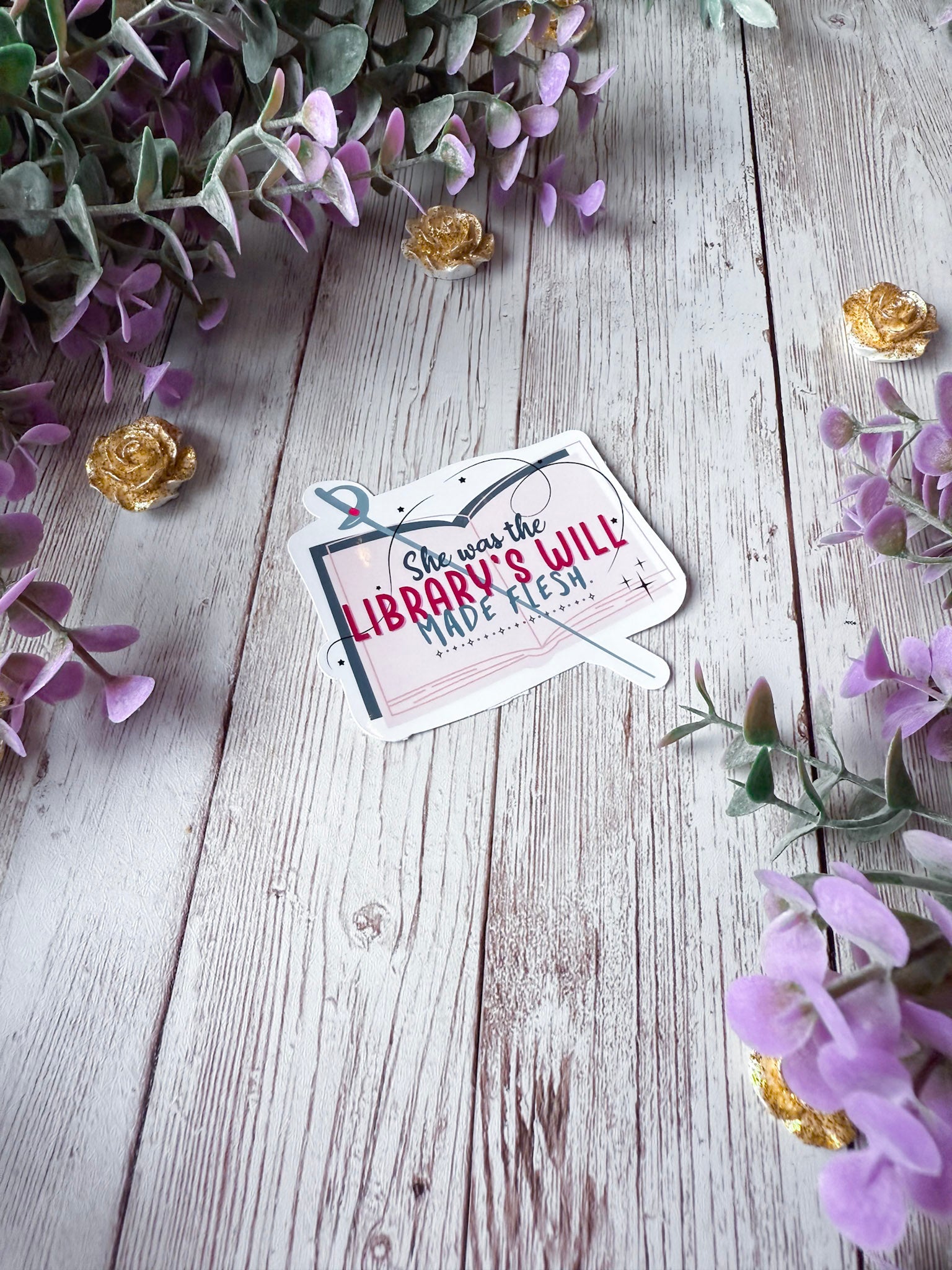 The Library's Will Sticker