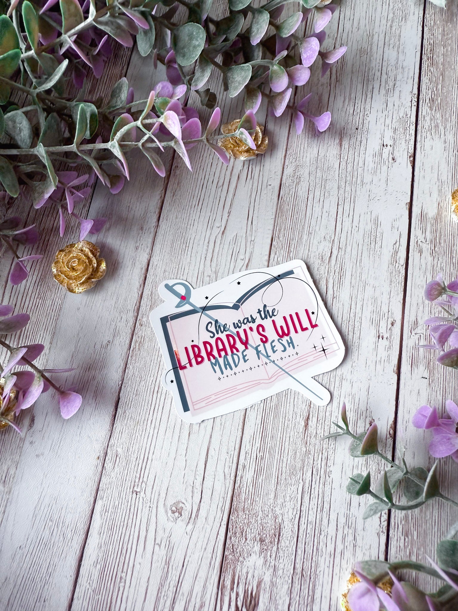 The Library's Will Sticker