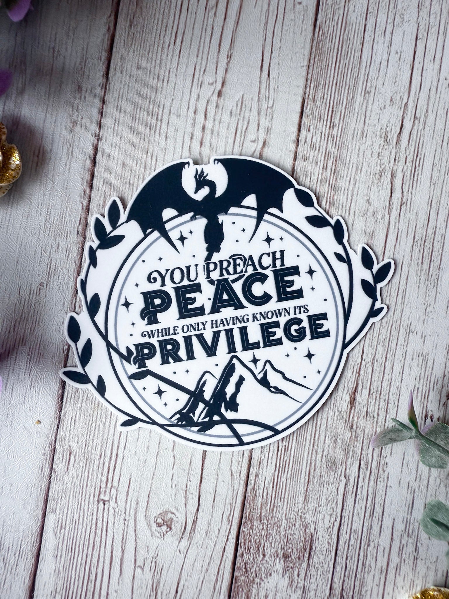 Peace & Privilege Sticker