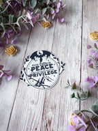 Peace & Privilege Sticker