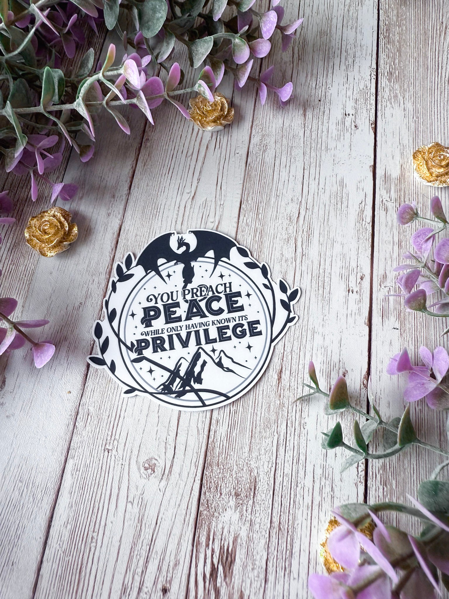 Peace & Privilege Sticker