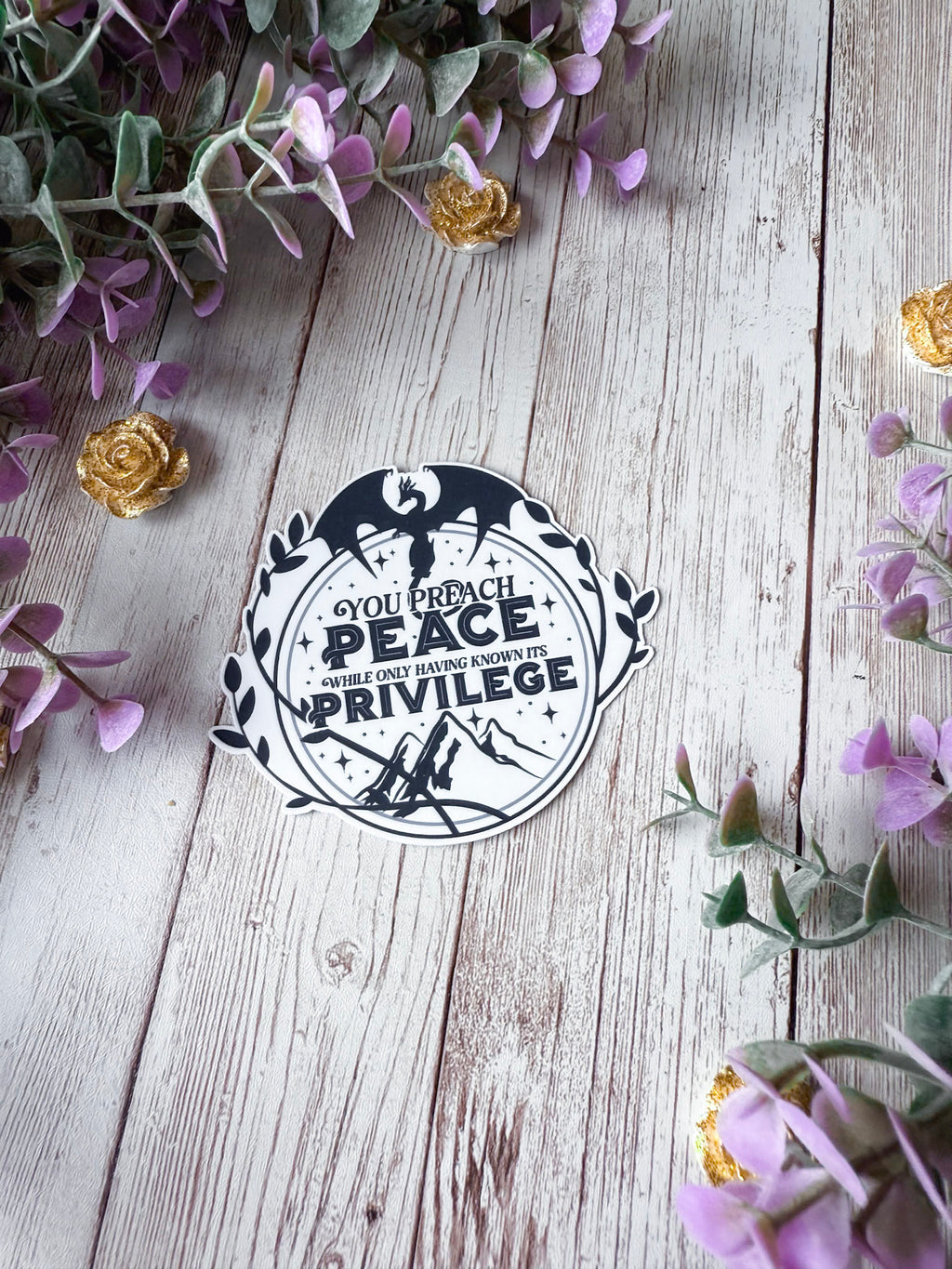 Peace & Privilege Sticker