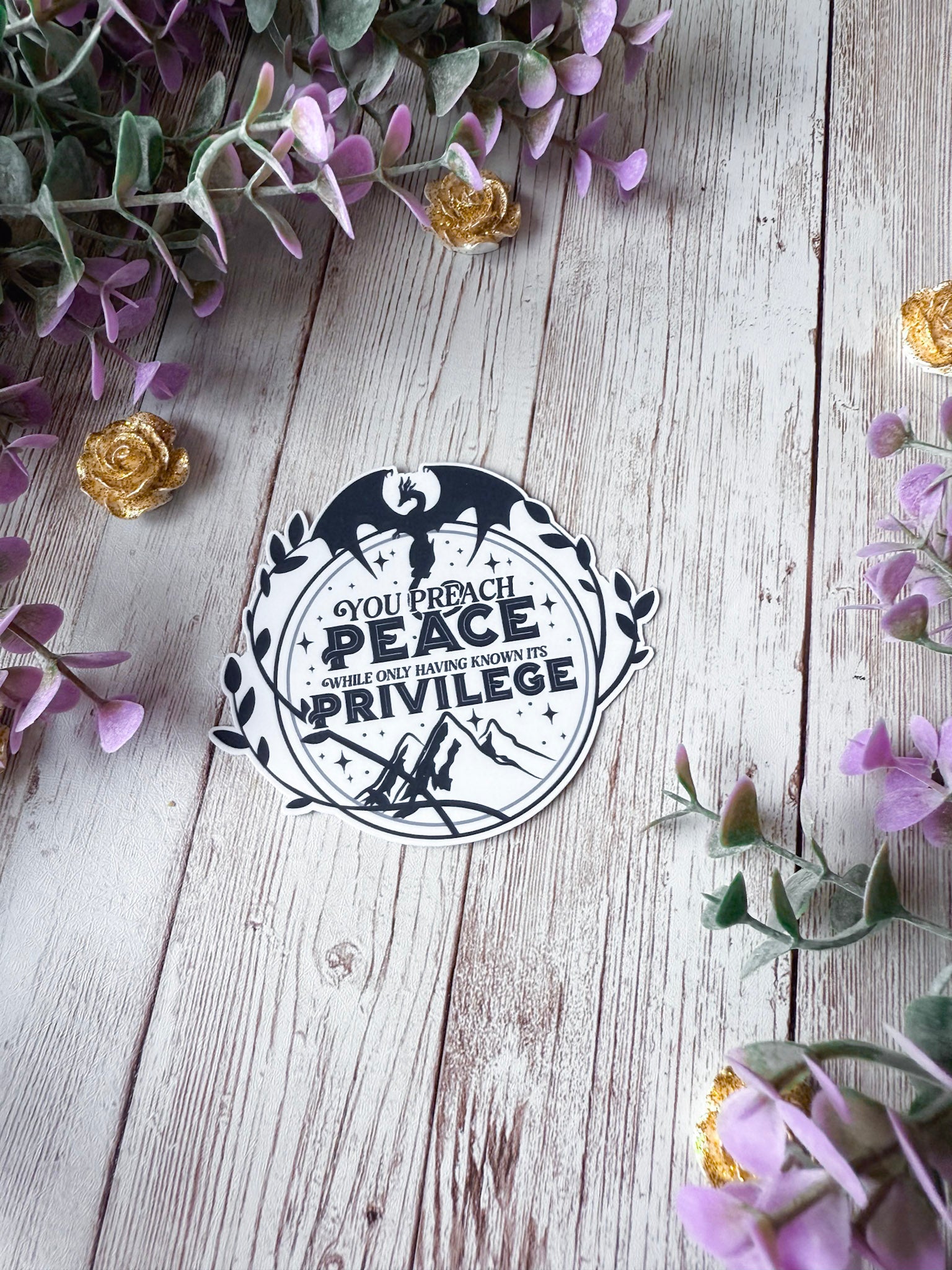 Peace & Privilege Sticker