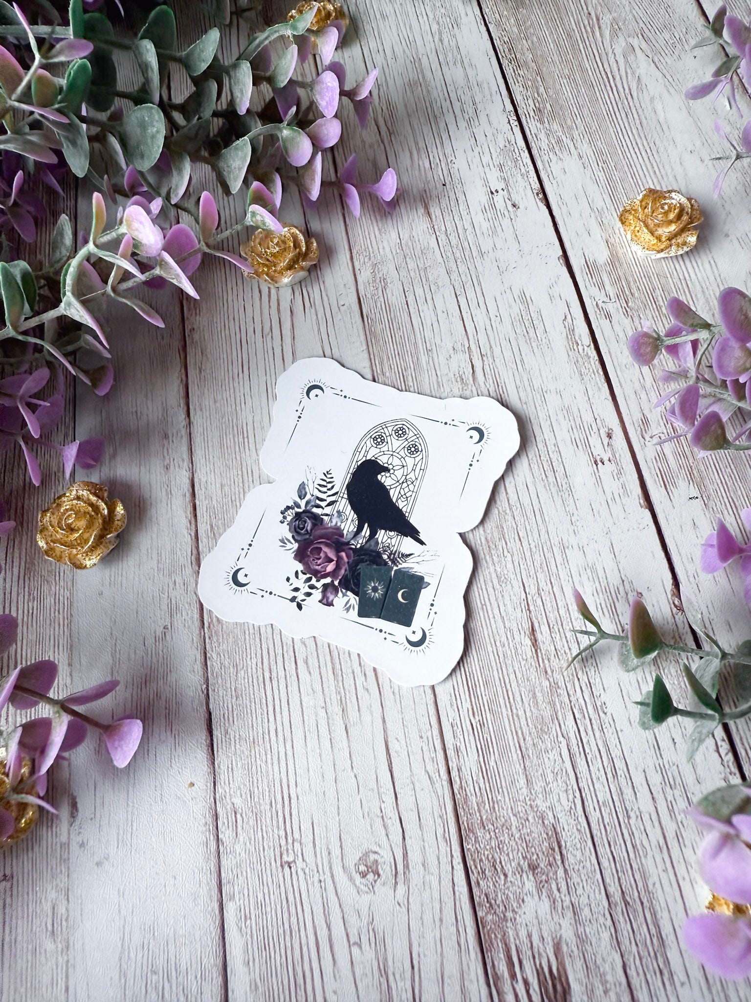 Raven & Cards Sticker | One Dark Window