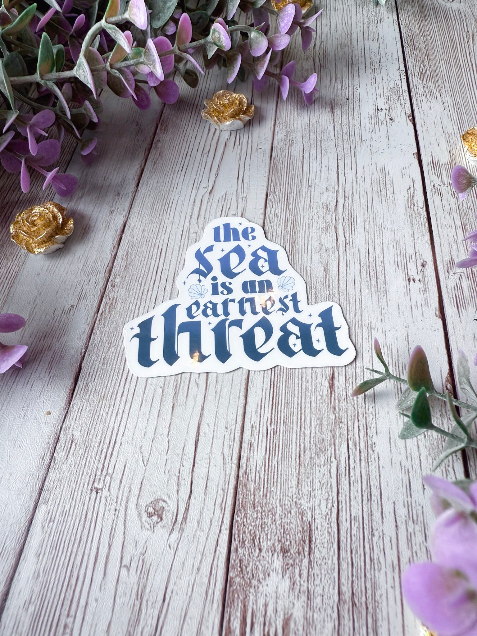The Sea is an Earnest Threat Sticker