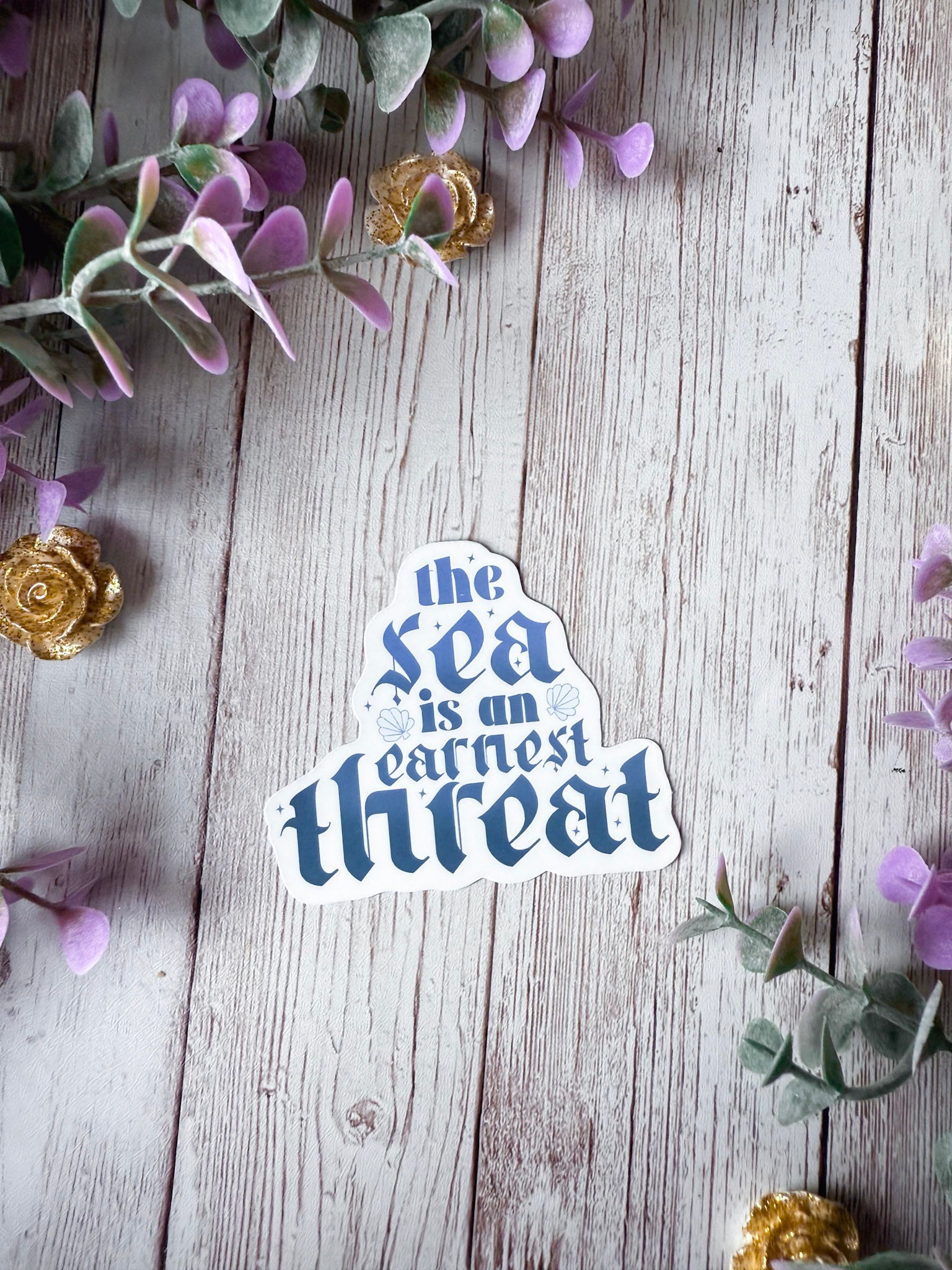 The Sea is an Earnest Threat Sticker