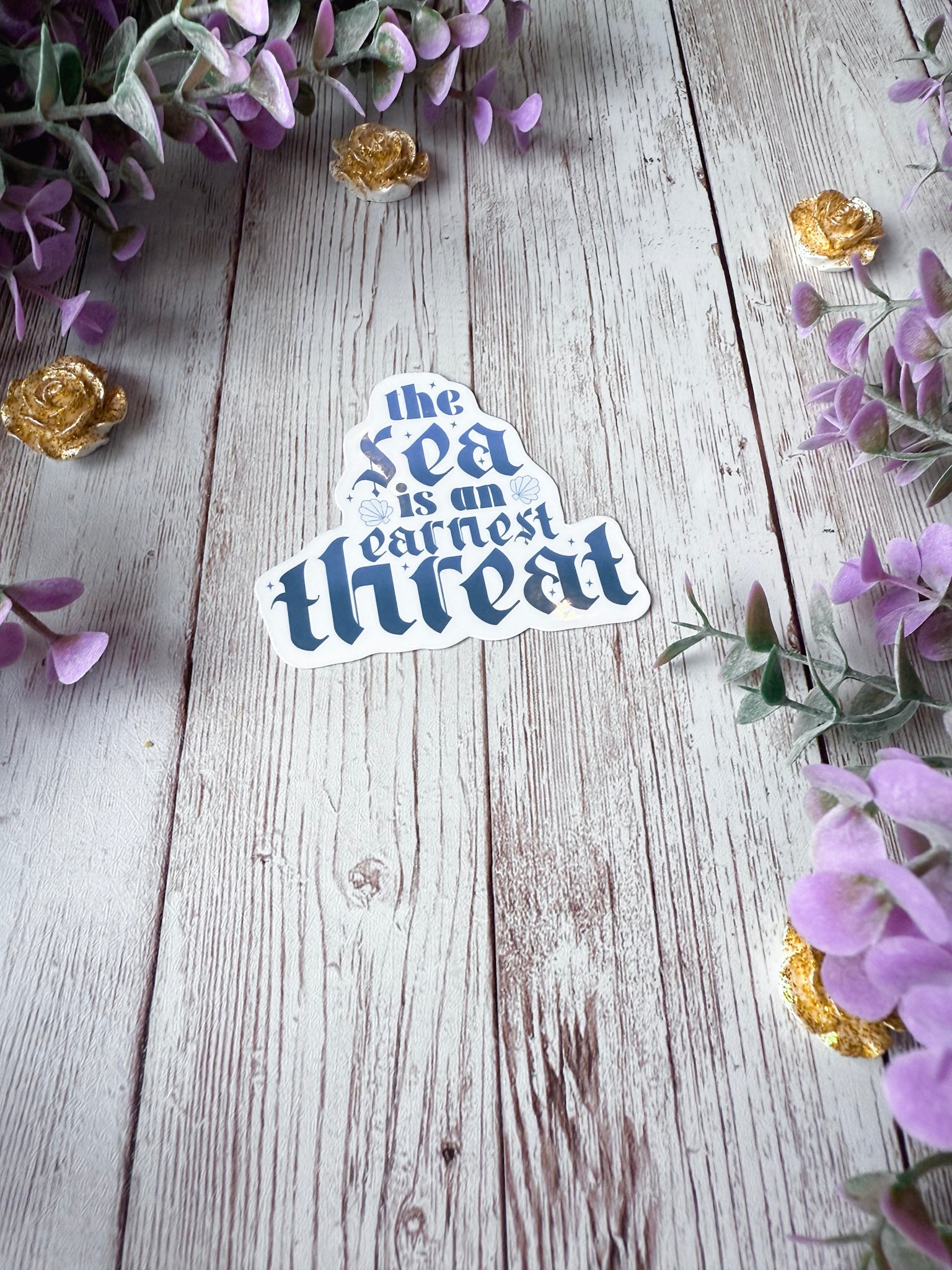The Sea is an Earnest Threat Sticker
