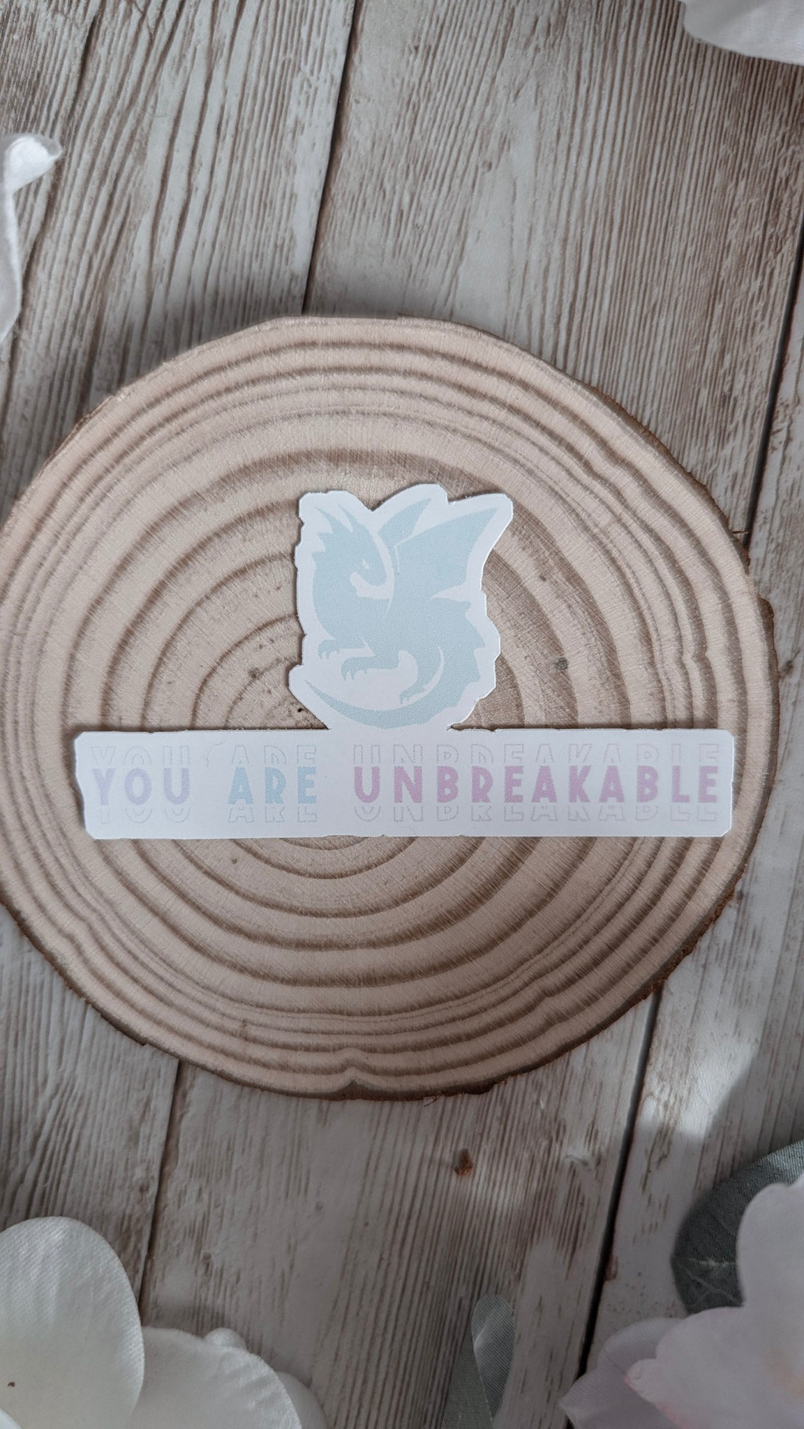 You Are Unbreakable Dragon Sticker | Fourth Wing